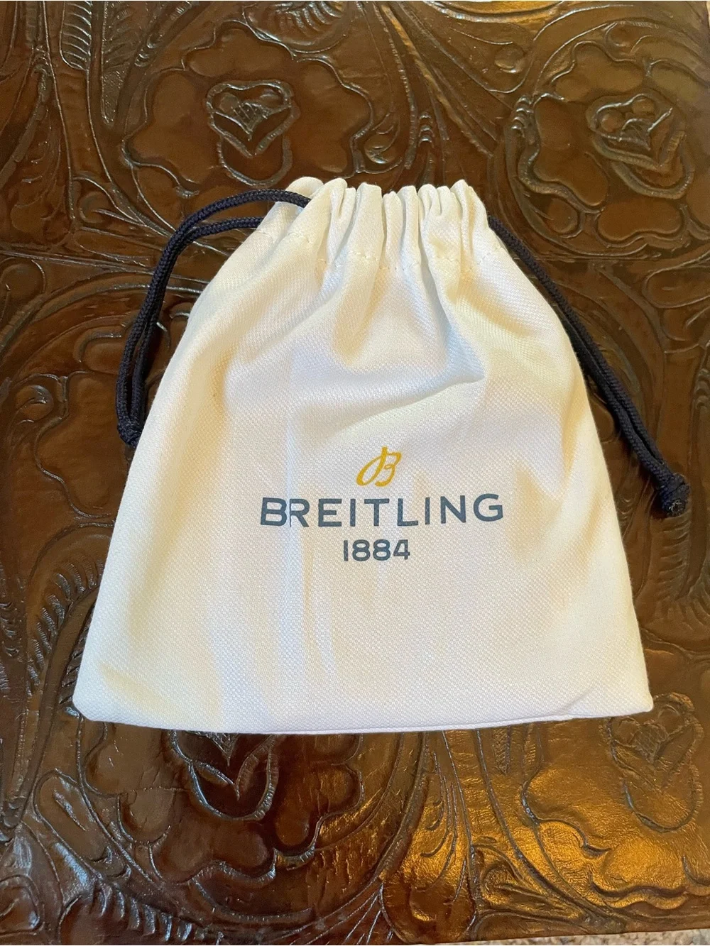 Breitling Brown Leather Bifold Wallet